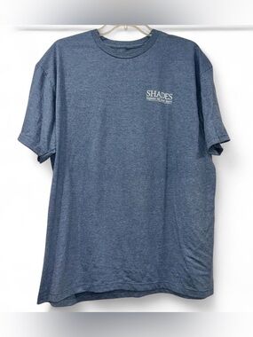 Shades Short Sleeve Crewneck T-Shirt in Heather Blue